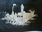 Walt Disney Productions Trinket Dish Disneyland Castle Damaged Read Vintage Old