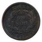 1830 s Canada Montreal Un Sou Halfpenny Token Breton-678 Lc-23c