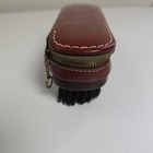 Vintage Hickok Commuter Leather Travel Valet Grooming Kit Brush Comb File   Case