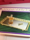 Vanity Mirror Tray Rectangle Metal Filigree 15  X 10  New In Box Usa Vtg
