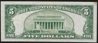 1953-a  5 Small  star  United States Red Seal Note  xf   combined S h 