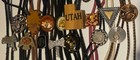 Vintage Lot Of 15 Metal Bolo Ties  Nice Designs  Bull  Eagle  Utah  Arrowhead
