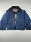 Vintage 50s Kids Jacket Childs Display Piece 10 Blanket Lined Dark Denim
