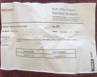 Sony J-6095-001-a Service Jig Fall Prevention Fitting   New Oem Original Part  