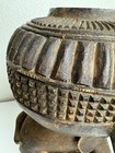 Old Wooden Antique African Dogon Ritual Vessel Sculpture Divination Pot
