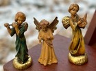 Antique Italian Gilt Angel Cherubs Set Of 3 From 19th Century Italy Carved Wood