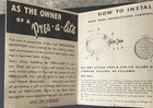 Vintage Original 1940   s 1950   s Pre A Lite Instruction Manual Pamphlet 11 Pages