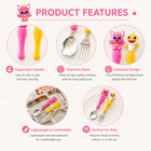 Pinkfong Baby Shark Kids Spoon Fork Set Stainless Steel Preschool Utensils