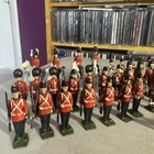 Vintage Lot 44 Britains Ltd Soldiers   Horse Metal Lead Made In England Vg 