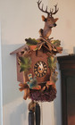 Vintage Antimated Regula Black Forest Cuckoo Clock With Nest   Feeding Birds