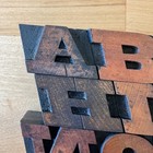 Antique Morgans   Wilcox Letterpress Wood Type A-z Alphabet Blocks 1880-1897
