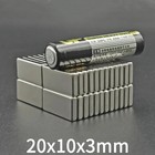 10 20pcs Super Strong Block Fridge Magnets Rare Earth Neodymium 20mm X 10mm X 3m