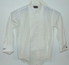 Alden Garonne Men Long Sleeve Tuxedo Shirt  16-1 2 32 3 French Cuff Cotton White