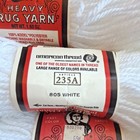 Vtg Aunt Lydia s Heavy Rug Yarn White Lot 6 Skeins 70 Yards Crochet Knitting
