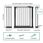 29 5-44 1  Wide Baby Gate For Stairs  Dog Gate Indoor For Doorways  No Drilling 