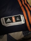 Vintage Adidas Wnba Practice Jersey Size Xl Navy Blue Orange Climacool Blank