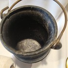 Vintage Antique Cast Iron Brass Fire Starter Cauldron Smudge Pot Wand  