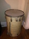 Ludwig 14x20  Cocktail Drum Vintage Wfl Drum Co   1950 s White Marine Pearl 60 s