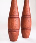Wooden Indian Clubs Mugdar Meel Clubbell Karla Kattai Weight Pair 1 Lbs Each