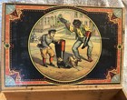 Vtg Antique Mason s Challenge Blacking Wooden Shoe Polish Box W  Intact Labels 