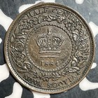 1864 Nova Scotia 1 2 Cent Half Cent Lot t2334 Nice 