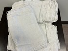 500 Pieces New White Industrial Shop Rags Cleaning Towels