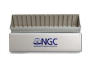 Ngc   Silver Plastic Storage Box Holds 14 Dbl Thick Certified Graded Coin Slabs