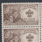 Boy Scouts - Vintage Mint Set Of 4 Stamps 75 Years Old 