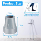 Crutch Tips  4 Pack 7 8 Inch Heavy Duty Rubber Crutch Tips Rubber Cane Tips Repl