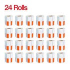 Zebra 2 5 8 X 1 1 8 Polypro 4000d Orange Price Tag  500 Labels 24 Rolls Box M