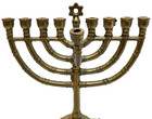 Vg Hanukkah Menorah With Jewish Star Of David Detachable Shamash Judaism Judaica