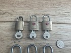 6 Vintage Small Brass Padlocks With Keys Brinks Central Hampton