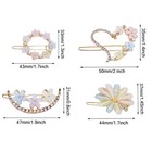 Hair Clip  20pcs Rhinestone Flower Hair Clip Bobby Pin  Bling Crystal Love Pi   