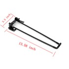 Black Coffee Table Metal Hairpin Legs Collapsible Solid Iron Bar Black Set Of 4