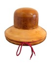 Vintage Wooden 5-piece Millinery Hat Block Form For Women   s Hat     Linden Wood