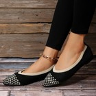 Women s Ballerina Ballet Flats Knit Comfortable Work Office Slip On Flat Shoes