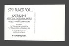 Kate Bush     Aspects Of The Sensual World Postcard  columbia Recs  1989  Promo