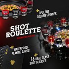 Shot Glass Roulette Drinking Game And Poker Playing Cards Set - Spinning Whee   