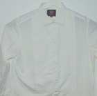 Charles Tyrwhitt Luxury White Slim Fit Tuxedo Shirt 17 5 35 44 89cm French Cuff