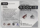 2016 Sp Game Used Edition Rookie Relics Blends  199 Dylan Strome  rrb-ds Rc 1vd