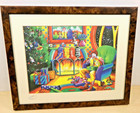 Ronald Mcdonald Christmas Vintage Limited Edition Print Framed 11 X 14