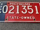 Rare 1976 Michigan State Owned License Plate All Original State Employee Vehicle