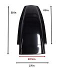 3  Bubble Cowl Induction Hood Scoop - Black - Fiberglass -   Pr-345