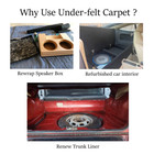 Speaker Sub Box Carpet Car Trunk Liner 78 width 28  64  88  132  300 length Lot