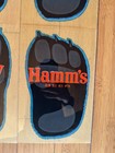 Vintage Nos Hamm s Beer Bear Claw Store Display Floor Decal Sticker With Envelop