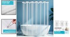 Durable 72 x72  Clear Shower Curtain Liner With Rustproof Grommets   Magnets