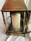 Vintage Brass Lantern Repro Of Great Republic Clipper Ship Beveled Glass Wired