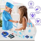 Kids Doctor Kit  17-piece Medical Playset With Storage Bag And Stethoscope