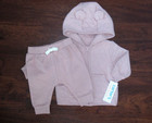 Carter s Baby Girl 2-piece Outfit Quilted Hoodie Animal Ears Pants 3 Months Nwt