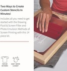 Intermediate Screen Printing Kit - Make Your Own Custom T-shirt Prints - 2 Fa   